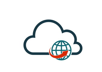 network cloud icon internet sign