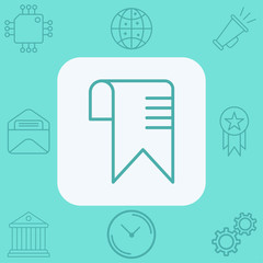 Bookmark vector icon sign symbol