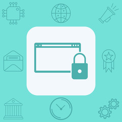 Browser vector icon sign symbol