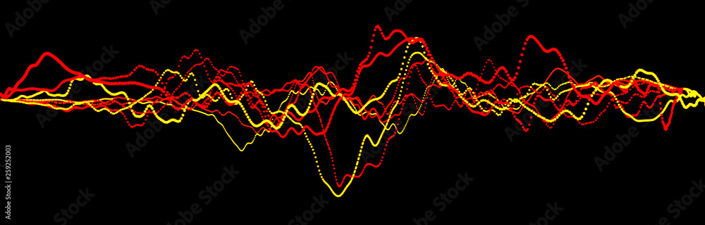 Poster sound wave element. abstract black digital equalizer. big data visualization. dynamic light flow. 3d