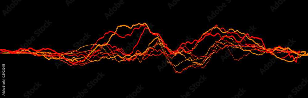Poster sound wave element. abstract black digital equalizer. big data visualization. dynamic light flow. 3d
