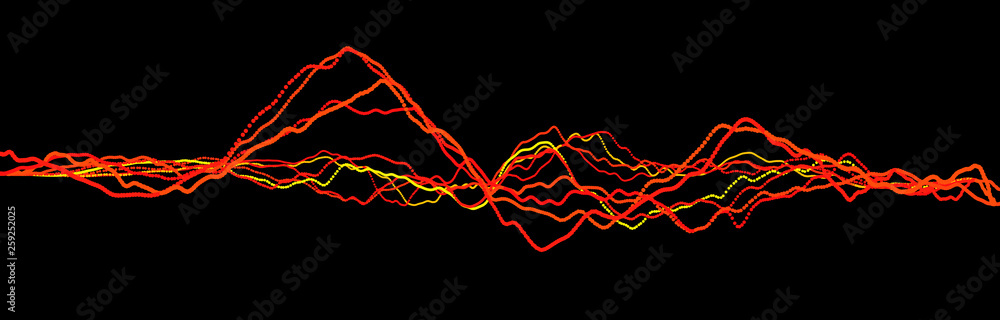 Poster sound wave element. abstract black digital equalizer. big data visualization. dynamic light flow. 3d