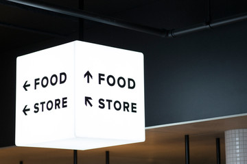 Food store sign