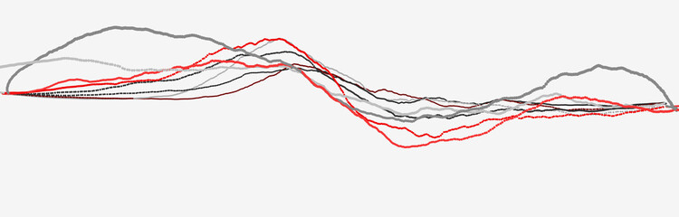 Heartbeat line. Cardiogram. Heart pulse. Dynamic light flow. 3d rendering.