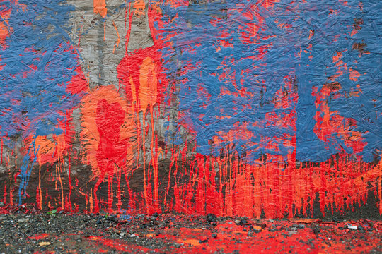 Messy paint textures