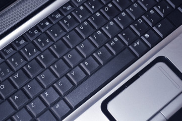 Laptop keyboard. Computer keyboard.