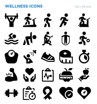 Wellness Vector Icon Set