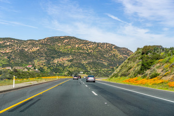 Travelling towards San Diego, southern California