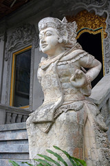Ancient Stone Carving Outside Bali Temple