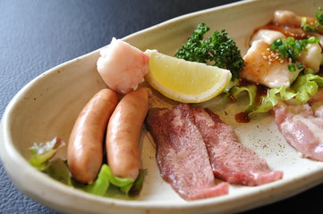 おいしそうな焼肉の素材