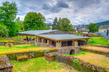 Ruins of Barbarathermen in Trier, Germany