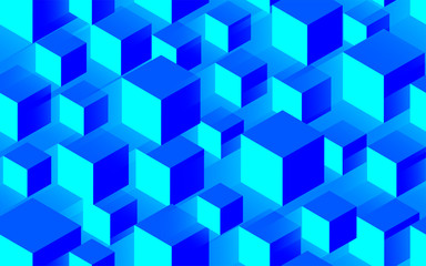 Obraz premium creative seamless blue texture background with volume and light