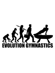 gymnastik evolution silhouette mann auf pauschenpferd turngerät hocker gymnastikgerät sport fitness sportlich trainieren spaß hobby verein turnhalle männer turnen turner