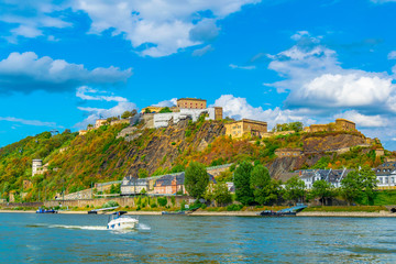 Ehrenbreitstein fortress in Koblenz, Germany
