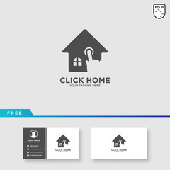 Click Home Logo Template Design