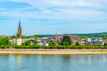 Riverside of Rhein in Bonn in Germany