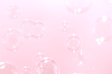 Pink bubbles background