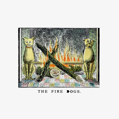 Fire dogs vintage artwork