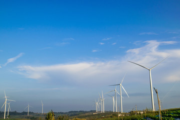 Fototapeta premium Photos Wind energy turbines 