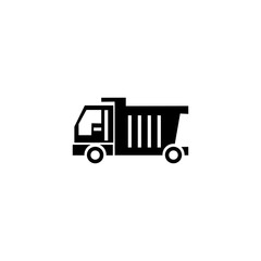 Fototapeta premium construction truck simple icon