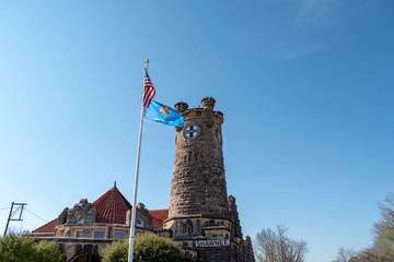 Santa Fe Tower and Flags