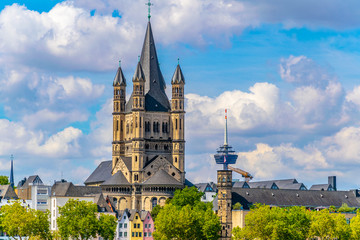 Saint martin church in cologne, Germany