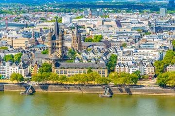 Saint martin church in cologne, Germany