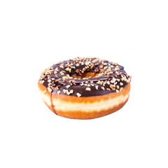 donut or donut with concept on a background.