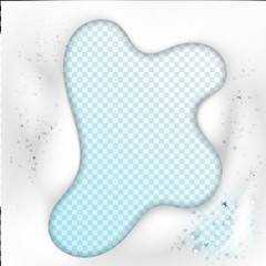 Foam effect isolated on transparent background. Soap, gel or shampoo bubbles overlay texture. Vector shaving, mousse foam top view pattern for your advertising design.