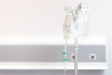 Saline Infusion Solution Bag for Medical Administration 
