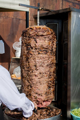 Traditional Turkish Doner Kebab grill