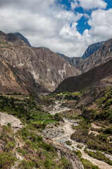 Fototapeta na wymiar Beautifull valley at Cotahuasi Canyon, Arequipa Peru