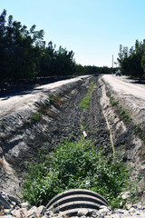 A old irrigation ditch