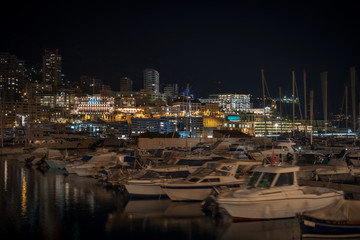 Monte Carlo and Port Hercules in the night