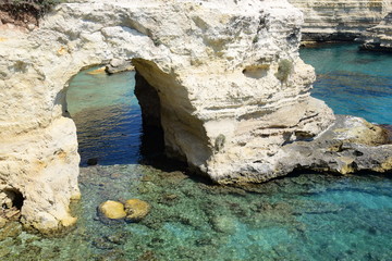 Coastline in salento, Italy