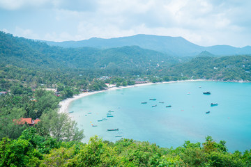 Fototapeta premium View of seascape in thailand beach with the bright day on summer season.