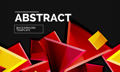 Squares and triangles geometrical background