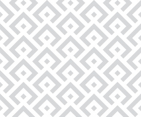 Abstract geometric pattern. A seamless vector background. White and grey ornament. Graphic modern pattern. Simple lattice graphic design.