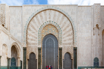 Obraz premium Exterior of mosque in Casablanca