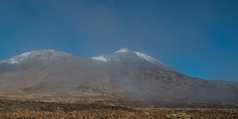 Teide volcano in the fog