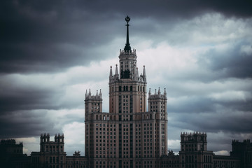 Fototapeta na wymiar skyscrapers in moscow city