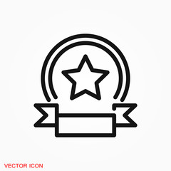 Prize icon vector sign symbol for design
