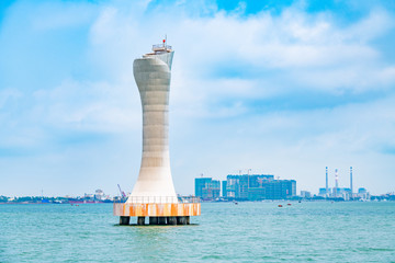 Lighthouse Building in Zhanjiang Bay