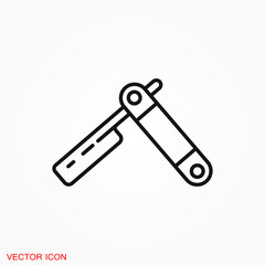Razor icon vector sign symbol for design