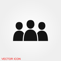 Team icon vector sign symbol for design