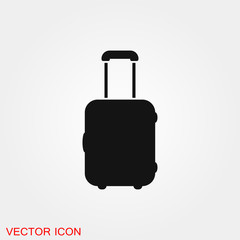 Travel bag icon vector sign symbol for design