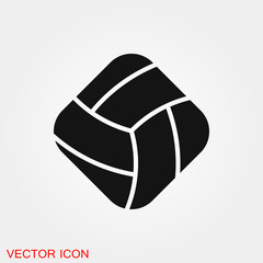 Volleyball icon vector sign symbol for design