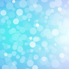 abstract blue sky background with blur bokeh light effect