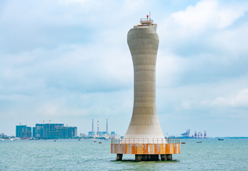 Lighthouse Building in Zhanjiang Bay