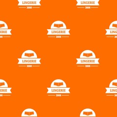 Fototapeta premium Lingerie girl pattern vector orange for any web design best
